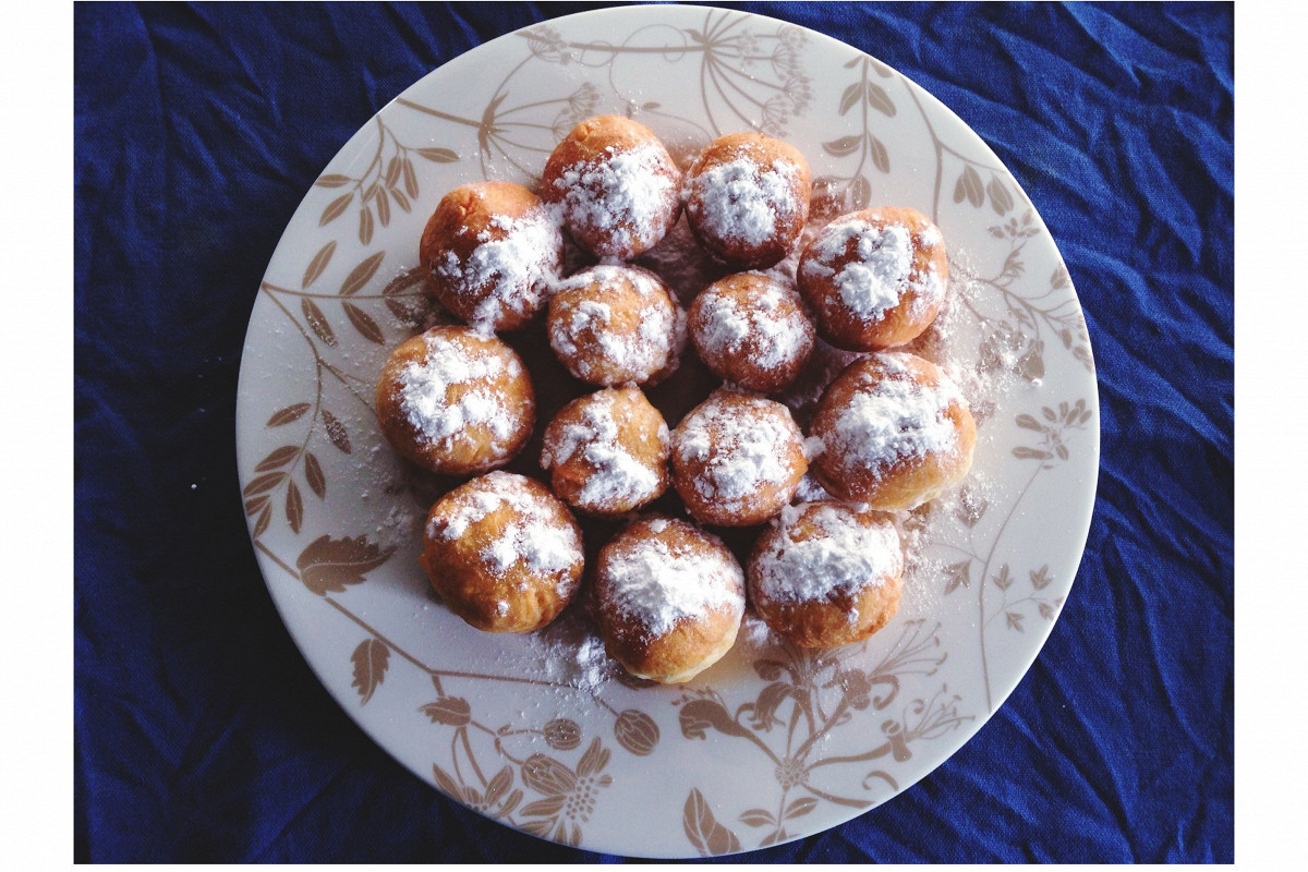 Фото рецепт Пончики творожные