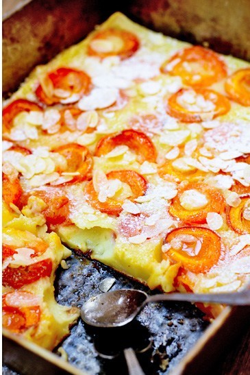 Фото рецепт Клафути с абрикосами