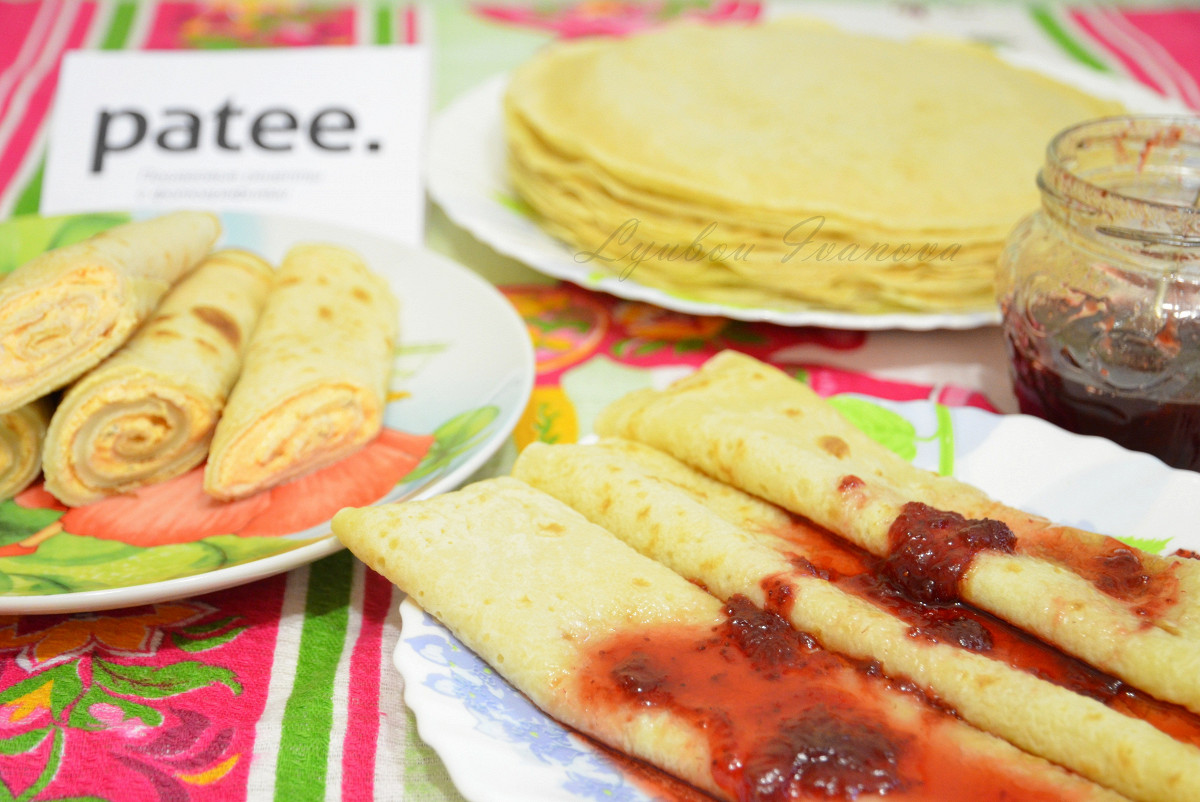 Фото рецепт Блины на соде