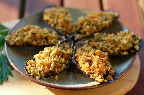 Фото рецепт Мидии гратинованные