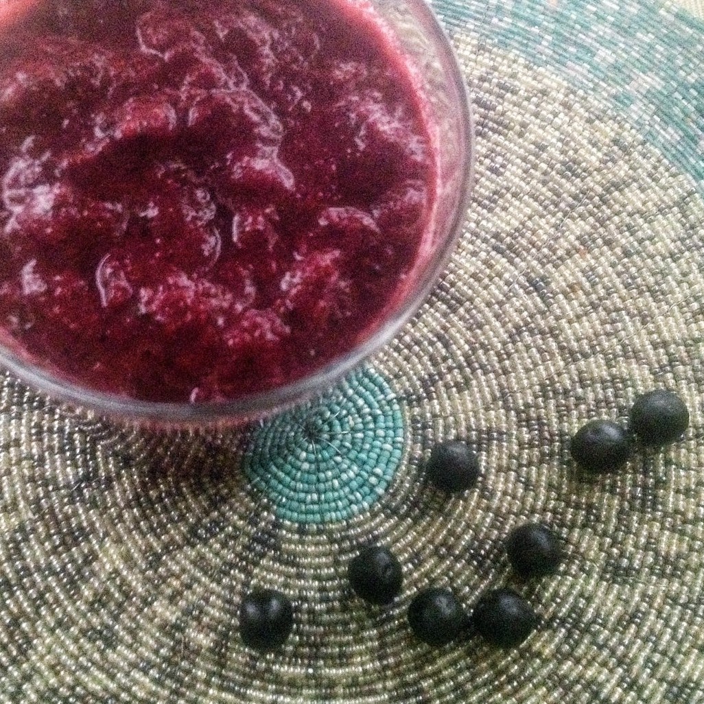 Фото рецепт Осенний фруктово-ягодный смузи