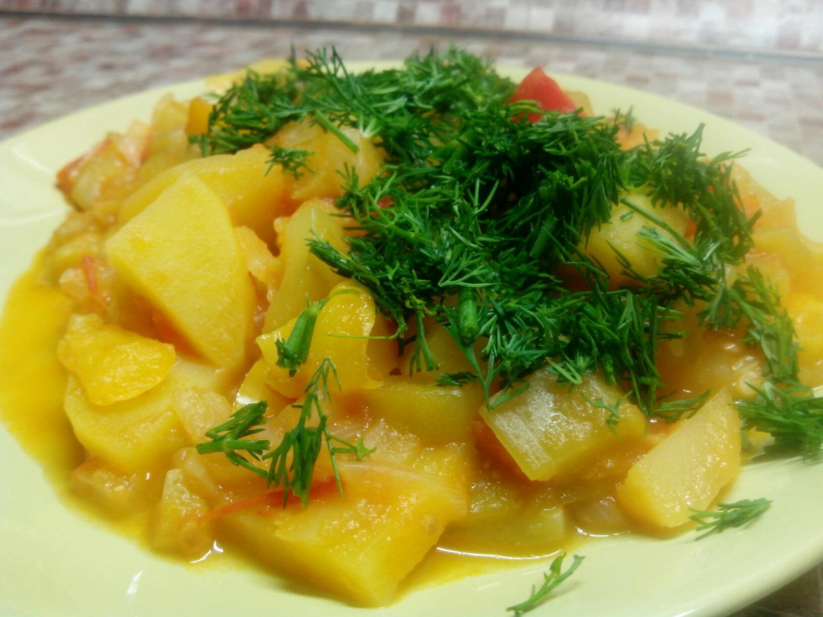 Фото рецепт Рататуй из кабачка