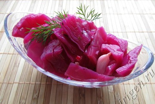 Фото рецепт Маринованная капуста со свеклой