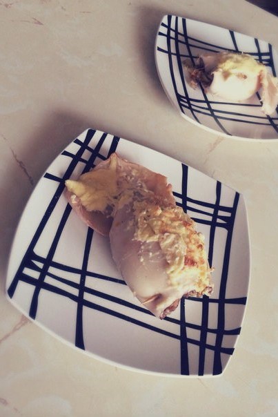 Фото рецепт Кальмары, фаршированные гречкой