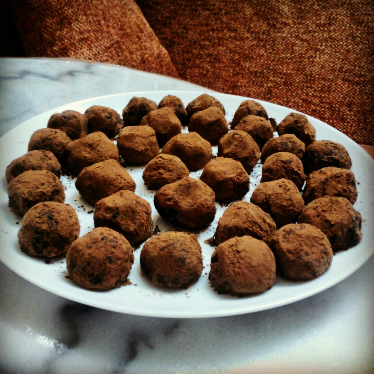 Фото рецепт Трюфель из черного шоколада