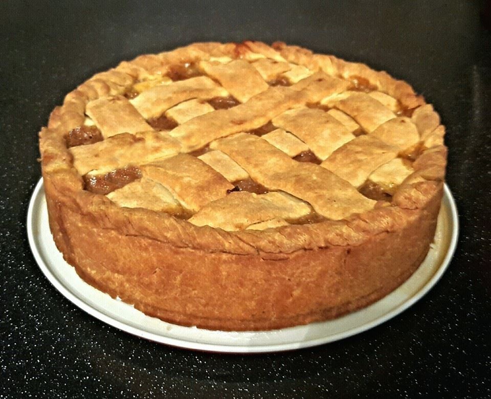 Фото рецепт Яблочно-ананасовый пирог