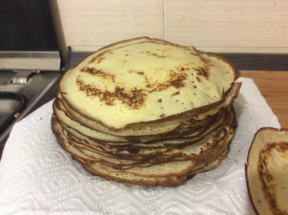 Фото рецепт Быстрые тонкие блины