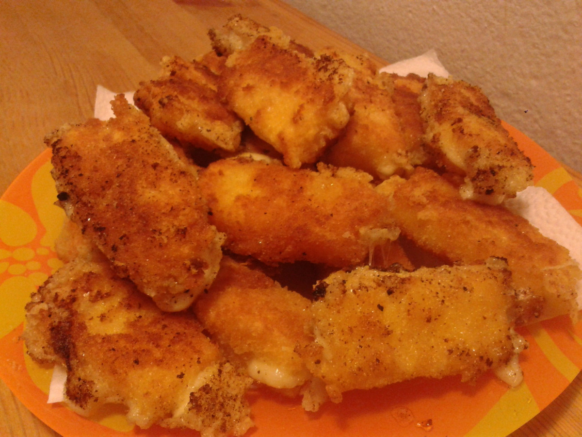 Фото рецепт Сырные палочки в панировке