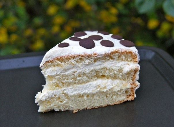 Фото рецепт Бисквитный торт «Елизавета»