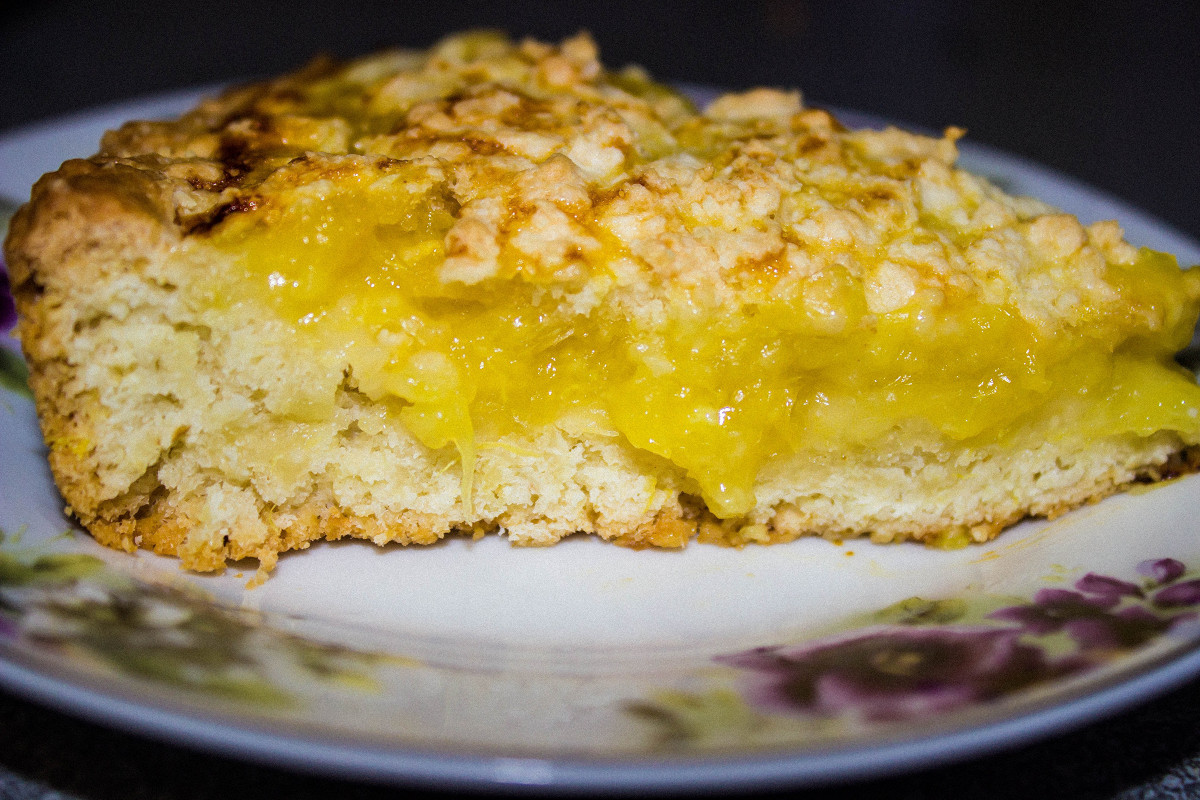 Фото рецепт Постный цитрусовый пирог
