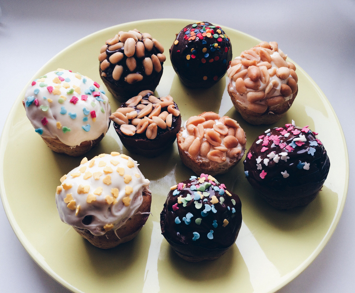 Фото рецепт Кексы с горьким шоколадом