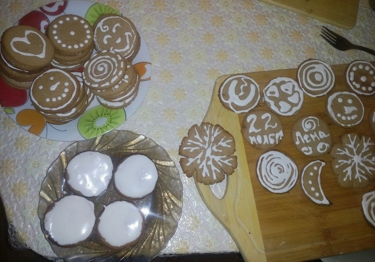 Фото рецепт Глазурь для имбирных пряников