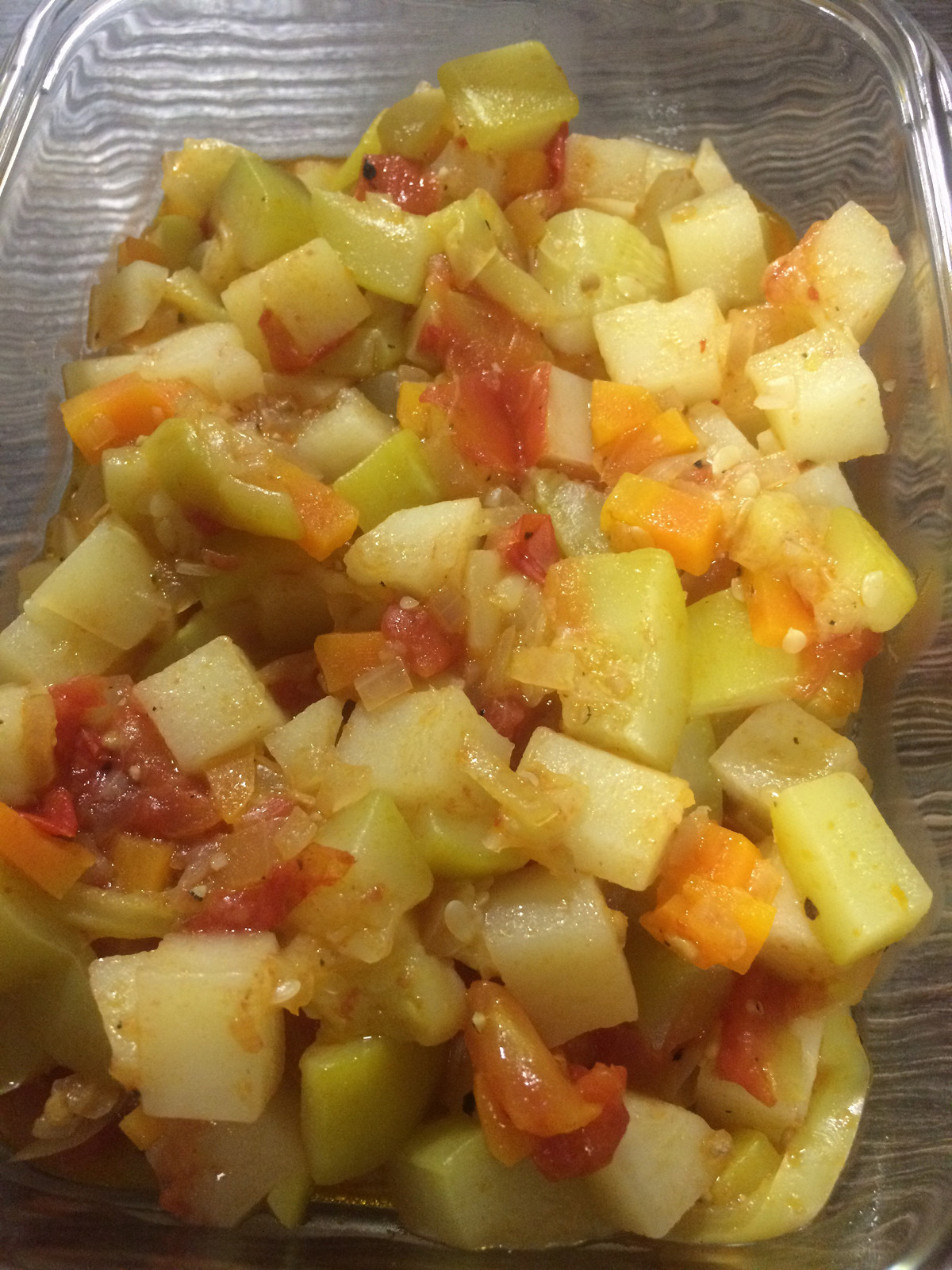 Фото рецепт Быстрое овощное рагу с кабачком