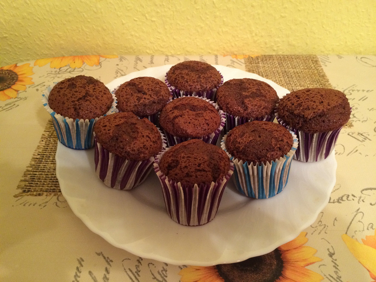 Фото рецепт Очень шоколадный капкейк