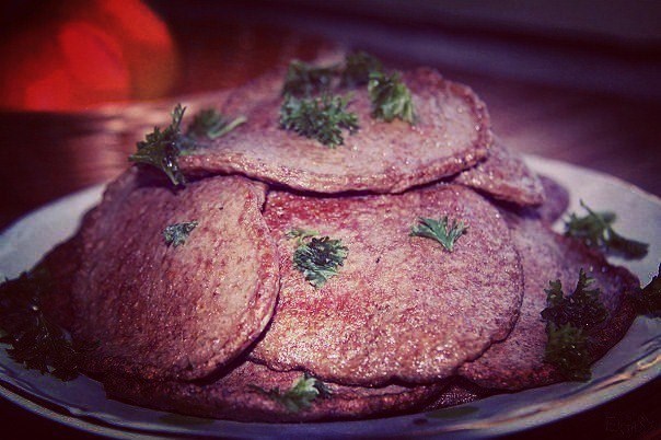 Фото рецепт Оладьи из куриной печени