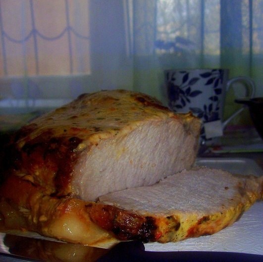 Фото рецепт Свинина в горчично-сметаном соусе