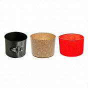 Форма для кулича может быть изготовлена из разных материалов: силикона, тефлона, бумаги.