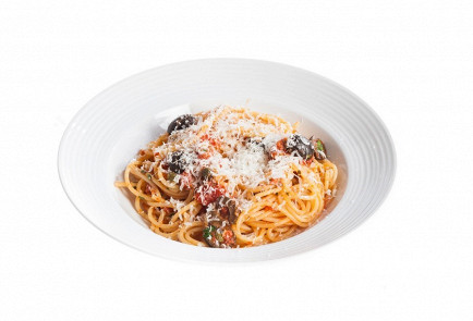 Фото шага рецепта Спагетти алла путтанеска 28035 шаг 10  