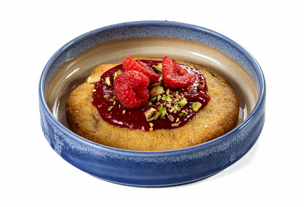 Фото шага рецепта Крамбл куки с фисташкой и малиной 191198 шаг 12  