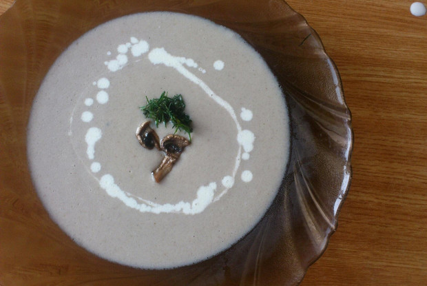 Фото рецепт Грибной крем-суп с шампиньонами