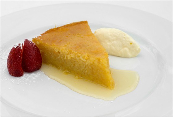 Фото рецепт Тыквенно-яблочный пудинг с манной крупой