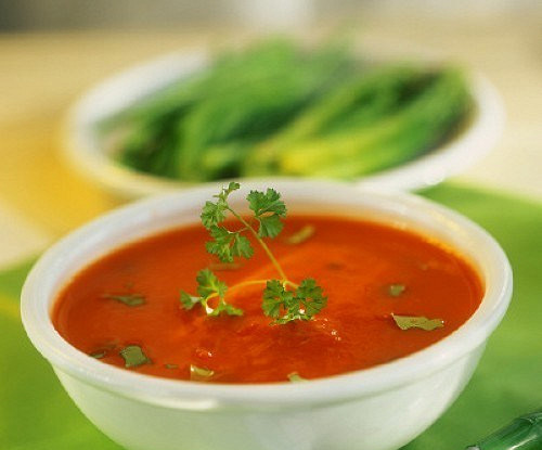 Фото рецепт Томатный суп с рисом