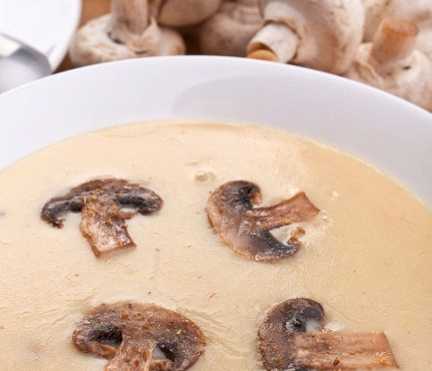 Фото рецепт Суп-пюре из свежих грибов