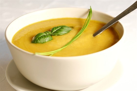 Фото рецепт Бархатистый суп с цукини