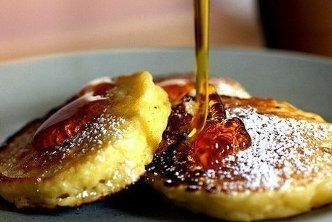 Фото рецепт Яблочные оладьи с ванилью