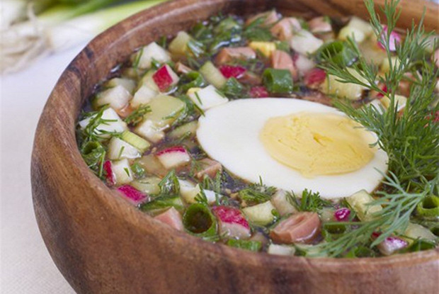 Фото рецепт Окрошка на пиве