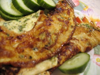 Фото рецепт Омлет с соевым соусом и тимьяном