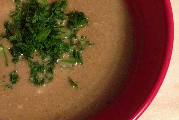 Фото рецепт Грибной суп-пюре со сливками