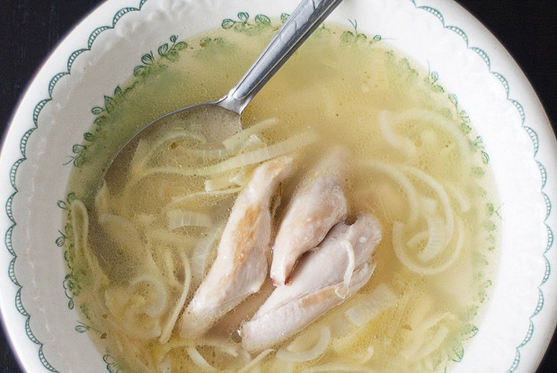 Фото рецепт Домашняя лапша с деревенской курицей