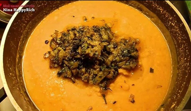 Фото рецепт Веганский суп-пюре «Дал»