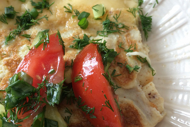 Фото рецепт Классический французский омлет с сыром