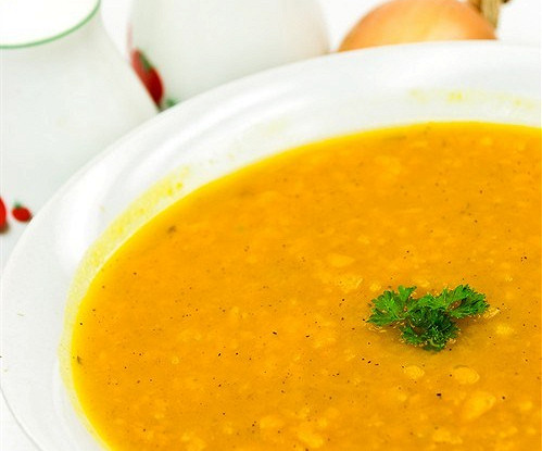 Фото рецепт Тыквенно-картофельный суп со сливками