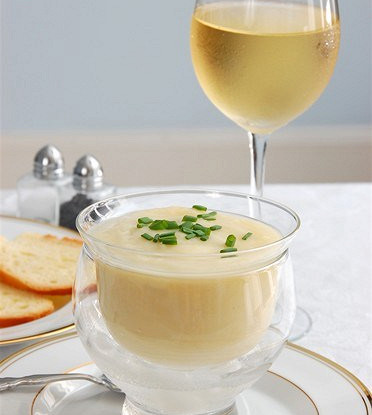 Фото рецепт Суп вишисуаз со сливками