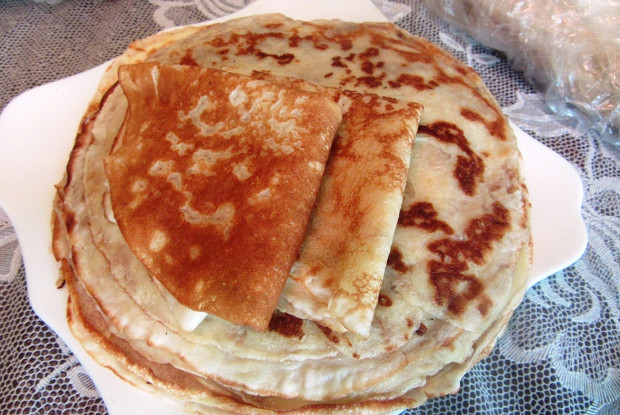 Фото рецепт Блины тонкие обыкновенные