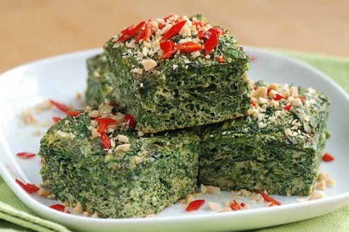 Фото рецепт Кюкю с зеленью