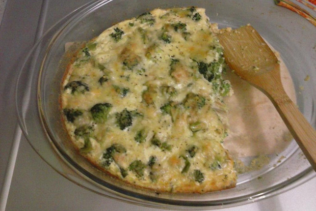 Фото рецепт Запеканка из брокколи с сыром