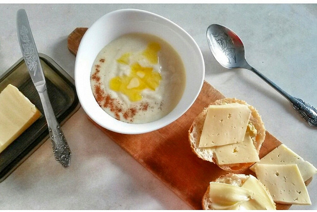 Фото рецепт Манная каша с корицей