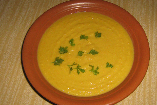 Фото рецепт Гороховый суп вегетарианский