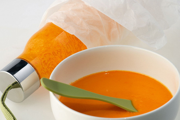 Фото рецепт Суп из сладкого перца с имбирем