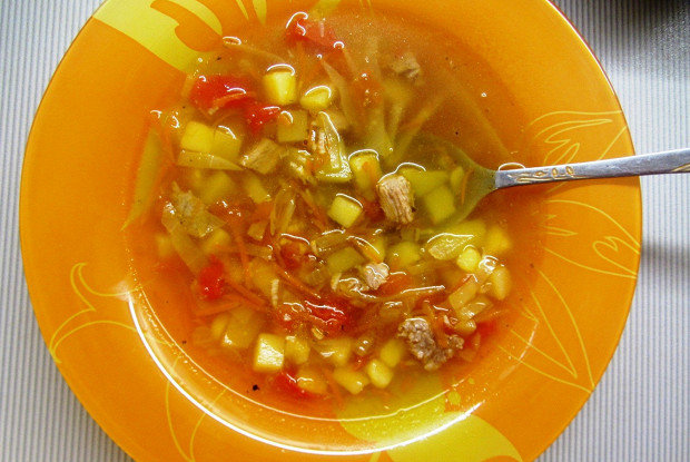 Фото рецепт Летние щи с картофелем